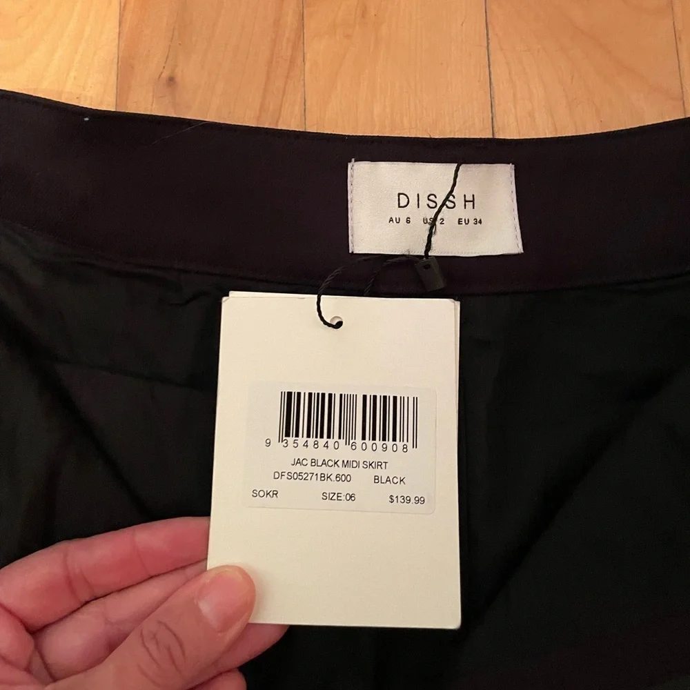 NWT DISSH size 2 Black Maxi Skirt - Picture 10 of 14